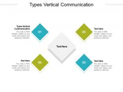 Types vertical communication ppt powerpoint presentation gallery cpb