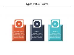 Types virtual teams ppt powerpoint presentation professional templates cpb