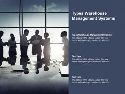 Types warehouse management systems ppt powerpoint presentation pictures example cpb
