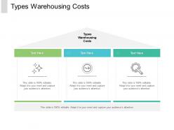 Types warehousing costs ppt powerpoint presentation layouts background cpb