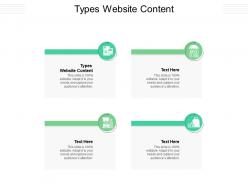 Types website content ppt powerpoint presentation model information cpb