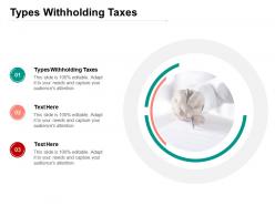 Types withholding taxes ppt powerpoint presentation gallery images cpb