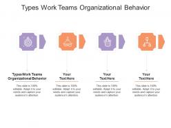 Types work teams organizational behavior ppt powerpoint presentation outline slides cpb