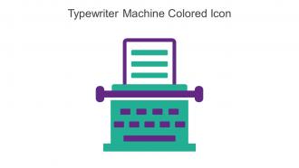 Typewriter Machine Colored Icon In Powerpoint Pptx Png And Editable Eps Format