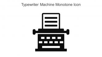 Typewriter Machine Monotone Icon In Powerpoint Pptx Png And Editable Eps Format
