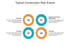 Typical construction risk events ppt powerpoint presentation slide cpb