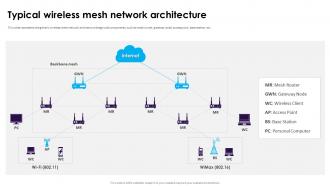 Typical Wireless Mesh Network Architecture Ppt Slides Visuals