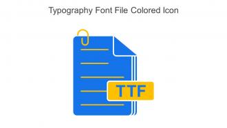 Typography Font File Colored Icon In Powerpoint Pptx Png And Editable Eps Format