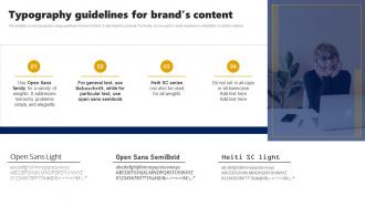 Typography Guidelines For Brands Content Branding Rollout Plan Ppt Model Objects