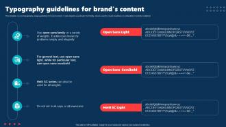 Typography Guidelines For Brands Content Internal Brand Rollout Plan Ppt Graphics