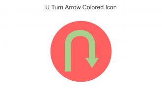 U Turn Arrow Colored Icon In Powerpoint Pptx Png And Editable Eps Format