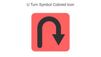 U Turn Symbol Colored Icon In Powerpoint Pptx Png And Editable Eps Format