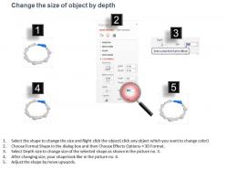 Ua seven step circle process diagram powerpoint template slide