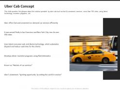 Uber pitch deck cab concept ppt powerpoint presentation ideas inspiration