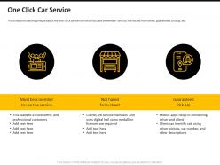 Uber pitch deck one click car service ppt powerpoint presentation summary infographic template