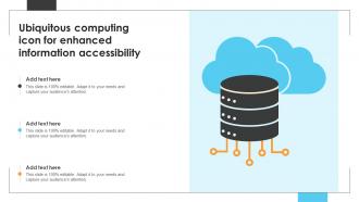 Ubiquitous Computing Icon For Enhanced Information Accessibility