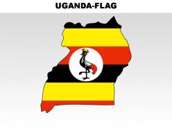 Uganda country powerpoint flags