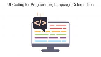 UI Coding For Programming Language Colored Icon In Powerpoint Pptx Png And Editable Eps Format