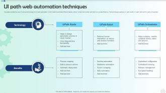 UI Path Web Automation Powerpoint Ppt Template Bundles Ideas Analytical
