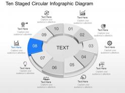 97131686 style circular loop 10 piece powerpoint presentation diagram infographic slide