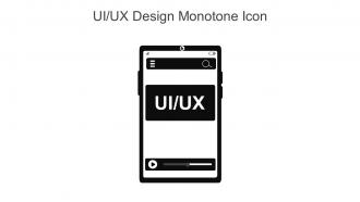 UI UX Design Monotone Icon In Powerpoint Pptx Png And Editable Eps Format