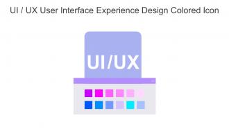 UI UX User Interface Experience Design Colored Icon In Powerpoint Pptx Png And Editable Eps Format