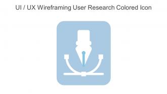 UI UX Wireframing User Research Colored Icon In Powerpoint Pptx Png And Editable Eps Format