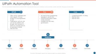 Uipath automation tool ppt powerpoint presentation portfolio examples