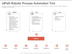 Uipath robotic process automation tool ppt powerpoint presentation ideas example