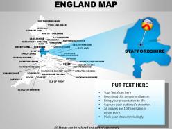 Uk england country powerpoint maps