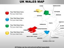 Uk wales country powerpoint maps