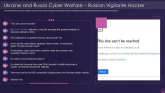 Ukraine and russia cyber warfare it ukraine and russia cyber warfare russian vigilante hacker