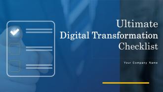 Ultimate Digital Transformation Checklist Powerpoint Presentation Slides