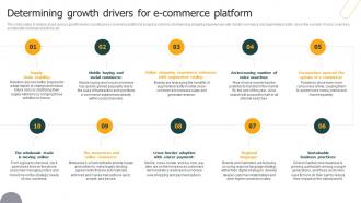 Ultimate E Commerce Business Determining Growth Drivers For E Commerce Platform BP SS