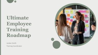 Ultimate Employee Training Roadmap PPT Mockup AT