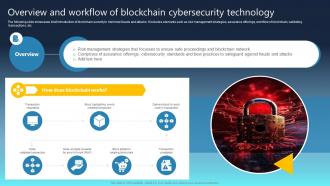 Ultimate Guide For Blockchain Overview And Workflow Of Blockchain Cybersecurity BCT SS