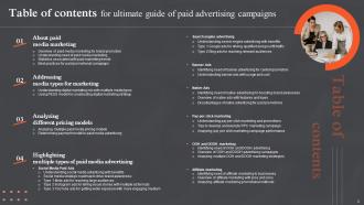 Ultimate Guide Of Paid Advertising Campaigns Powerpoint Presentation Slides MKT CD V Multipurpose Content Ready