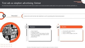 Ultimate Guide Of Paid Advertising Text Ads As Simplest Advertising Format MKT SS V