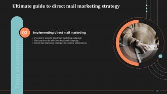 Ultimate Guide To Direct Mail Marketing Strategy Powerpoint Presentation Slides MKT CD Image Compatible