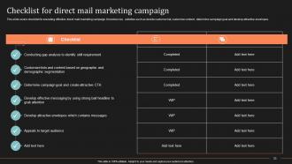 Ultimate Guide To Direct Mail Marketing Strategy Powerpoint Presentation Slides MKT CD Graphical Compatible