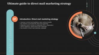 Ultimate Guide To Direct Mail Marketing Strategy Table Of Contents