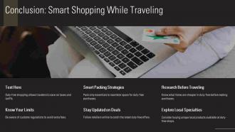 Ultimate Guide To Duty Free Shopping Tips Benefits And Best Deals PPT Sample ST AI Editable Multipurpose