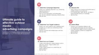 Ultimate Guide To Effective Outdoor Media Advertising Campaigns