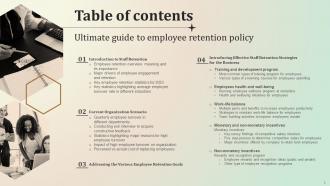 Ultimate Guide To Employee Retention Policy Powerpoint Presentation Slides Image Editable