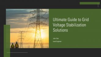 Ultimate Guide To Grid Voltage Stabilization Solutions PPT Example ST AI