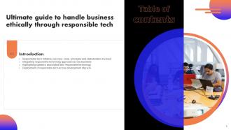 Ultimate Guide To Handle Business Ethically Through Responsible Tech Complete Deck Images Multipurpose