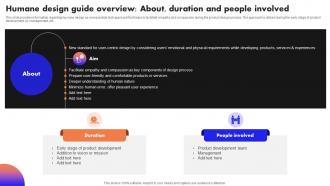 Ultimate Guide To Handle Business Humane Design Guide Overview About Duration And People Involved