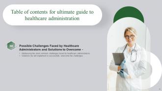 Ultimate Guide To Healthcare Administration Powerpoint Presentation Slides Editable Content Ready