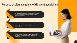 Ultimate Guide To HR Talent Acquisition Powerpoint Presentation Slides Ideas Customizable