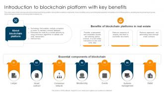 Ultimate Guide To Understand Role Introduction To Blockchain Platform With Key Benefits BCT SS